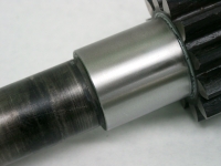Mit Hartchrom erneuerte Welle